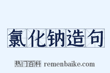 氯化钠造句是什么意思的图片